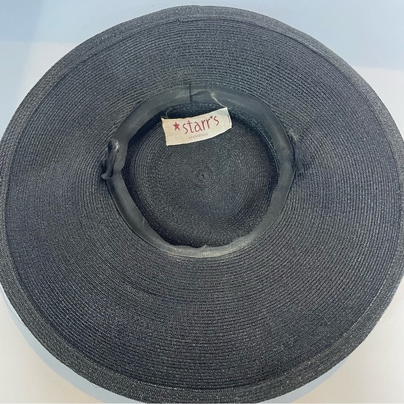 Vintage 50s Wide Brim Tilt Witch Hat - Picture 8 of 9